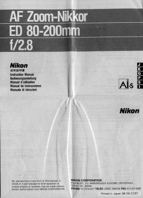 *AF Zoom-Nikkor ED 80-200mm f/2.8S