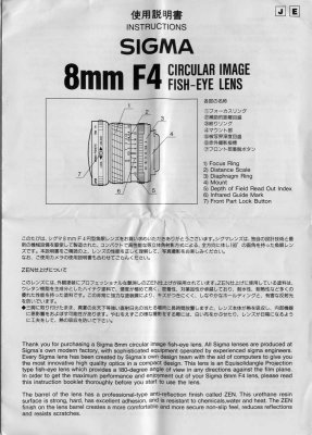 Sigma 8mm F4