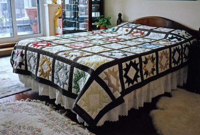 my 9-th quilted bedcover