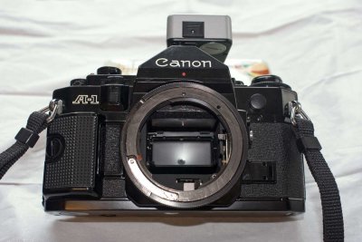 CANON A-1 with PB->FD mount adapter