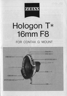 G-Hologon T* 16mm F8