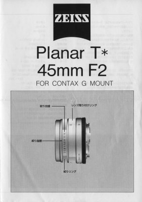 G-Planar T* 45mm F2