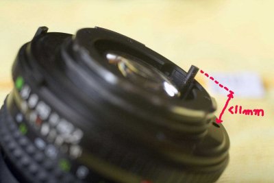 Actuator pin of MC/MD lens