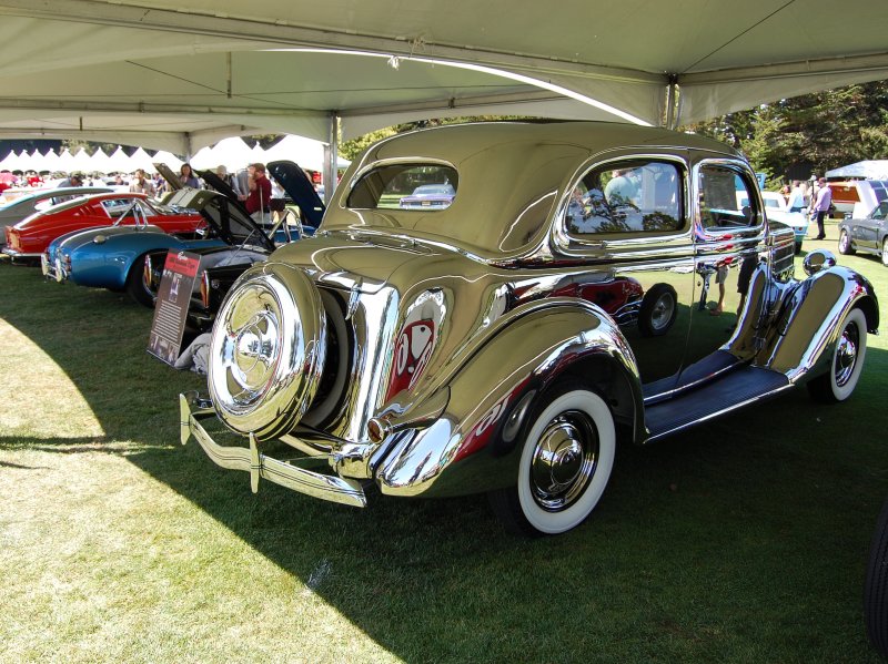 Stainless Steel 1936 Ford Deluxe 2 door