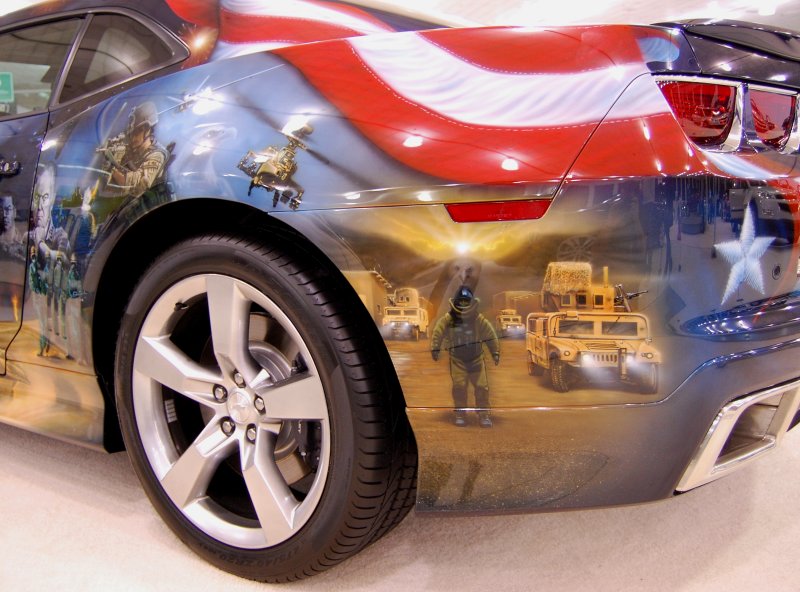 Airbrushed American Pride Camaro SS