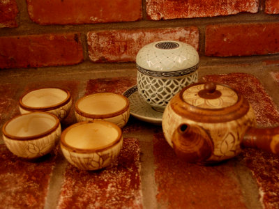 Traditional Korean tea cup set