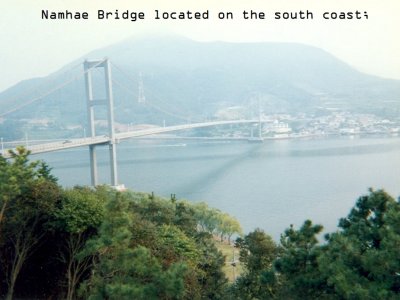 Visited many south coast suspension bridges (Namhae, Jindo, etc)