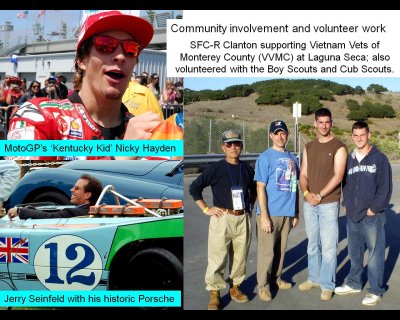 Volunteer work at Laguna Seca with Vietnam Vets of Monterey Country