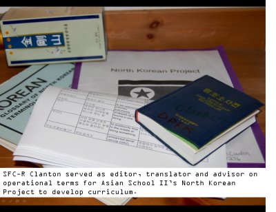 Subject matter expert advisor and editor of North Korean dialect curriculum