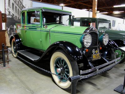 1928 Willys-Knight coupe with rumble seat