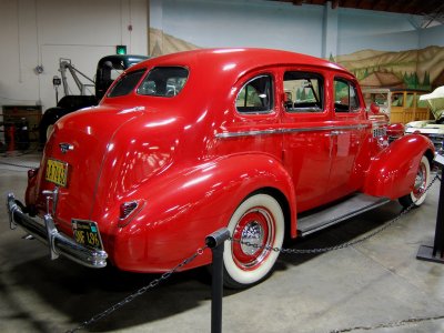 1938 Buick Special Sedan in fire engine red
