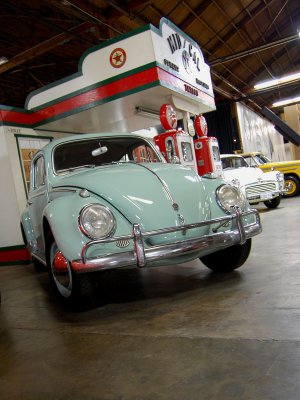 1961 VW Beetle with Morris Minor and Checker Cab wagon