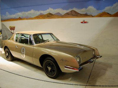1963 Studebaker Avanti Coupe raced at the Bonneville Salt Flats.