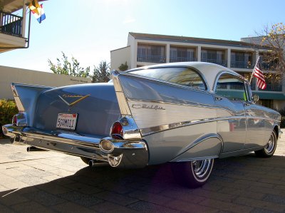 1957 Chevy with fender skirts