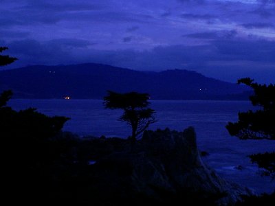 The Lone Cypress at Pebble Beach evening shot