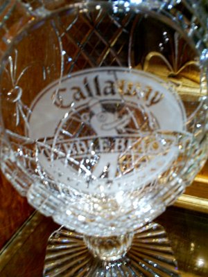Coveted Waterford crystal trophy for Pebble Beach Callaway Golf Tournament