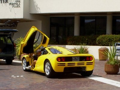 McLaren F1 yellow at Portola Plaza in Monterey