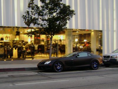 Mercedes McLaren SLR Sunset Blvd L.A.