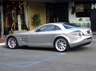 Mercedes McLaren SLR silver