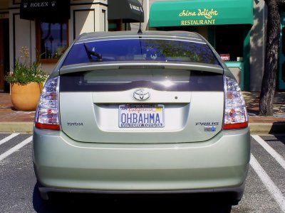 Toyota Prius President Obama supporter