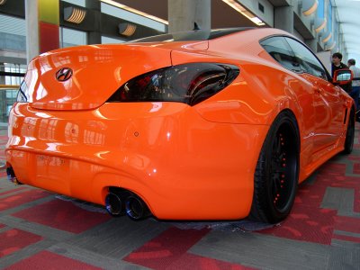 Hyundai Genesis Coupe with tuner mods