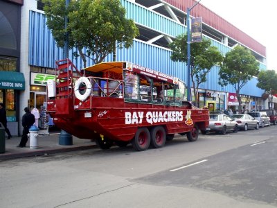 Amphibious bus in San Francisco