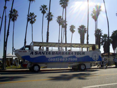 Amphibious bus in Santa Barbara
