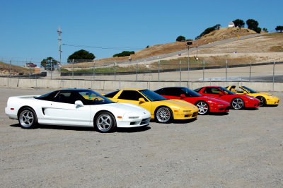 Acura NSX times five