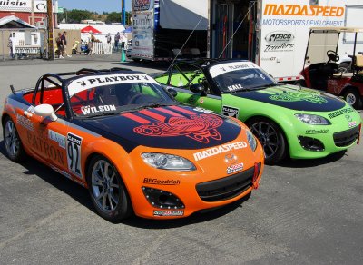 Mazda Miata Cup racecars
