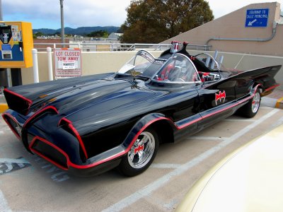 1966 Batmobile from 60s TV show Batman re-creation
