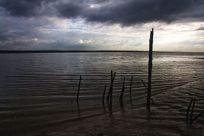 water and mud