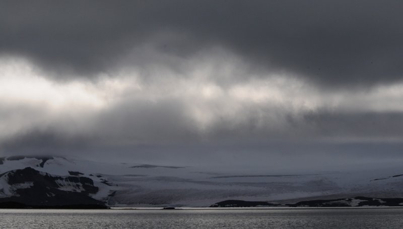 clouds and glaciers