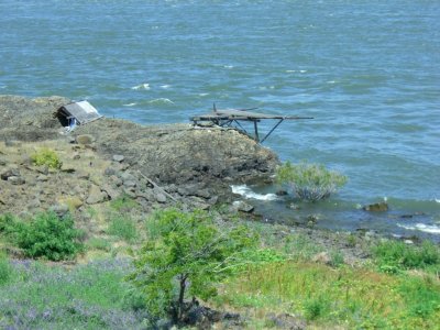 Fishing lodge and platform