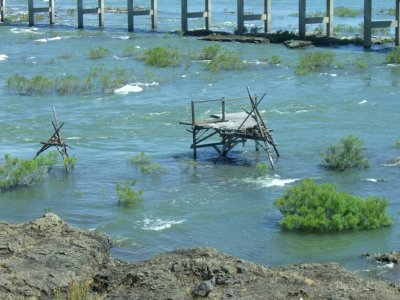 Old fishing platform- still looks weak!