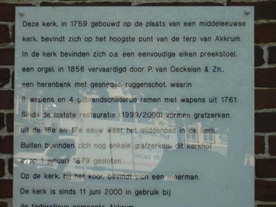 Akkrum, prot gem voorm NH kerk infobord [004], 2008.jpg