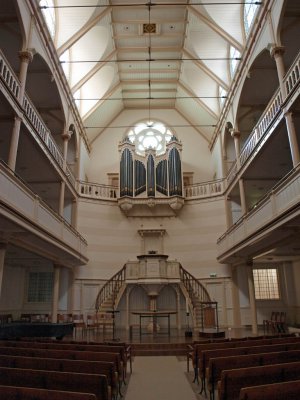 Amsterdam, prot gem Keizersgrachtkerk interieur 12, 2008