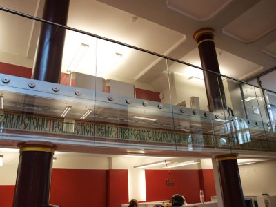 Amsterdam, voorm Russisch orthodoxe kerk interieur tekst, 2008