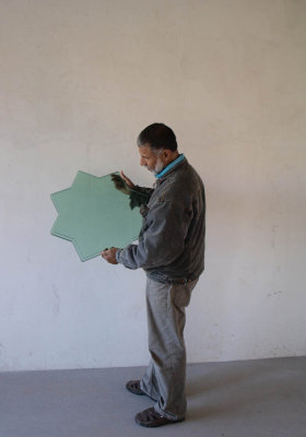 Alkmaar, moskee Surinaams glazen ster tbv koepel, 2008.jpg