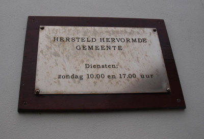 Den Helder, hersteld herv gem bord, 2009.jpg