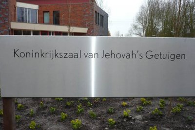 Leeuwarden, Jehovagetuigen koninkrijkszaal bord [004], 2009.jpg