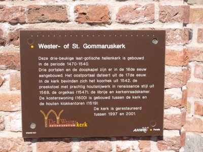 Enkhuizen, Wester of Gommaruskerk bord 12, 2009.jpg