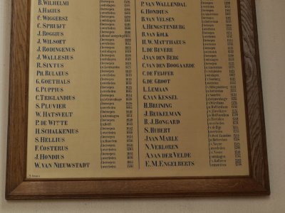Hoorn, PKN Noorderkerk predikantenbord 3, 2009.jpg