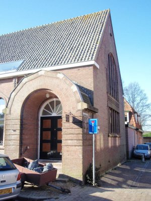 Muiden, Singelkerk, oude geref kerk nu woonhuis, 2008