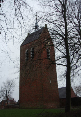 Baflo, toren bij prot kerk, 2008