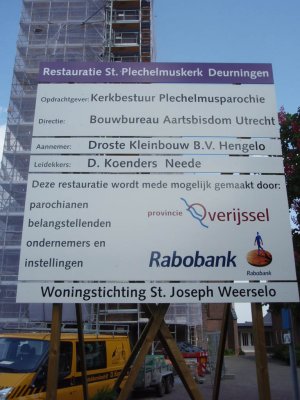 Deurningen, RK kerk info restauratie, 2008