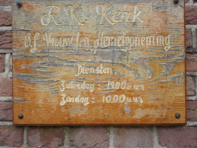Kockengen, RK kerk bord, 2008.jpg