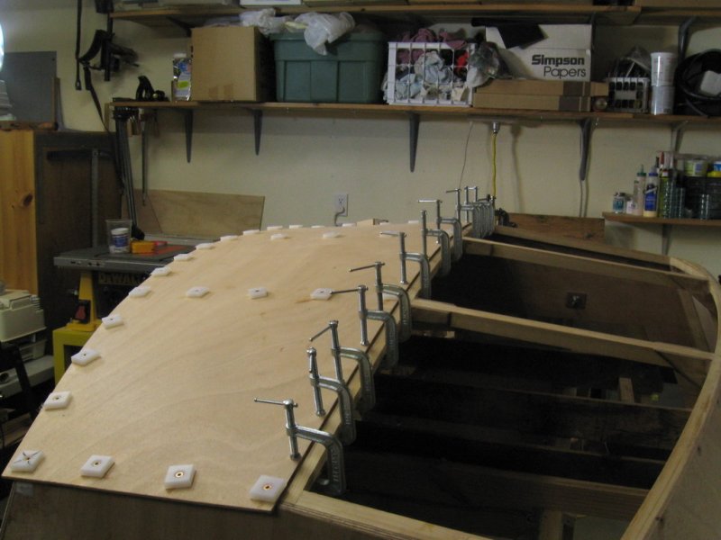 Stern, also in glue up.