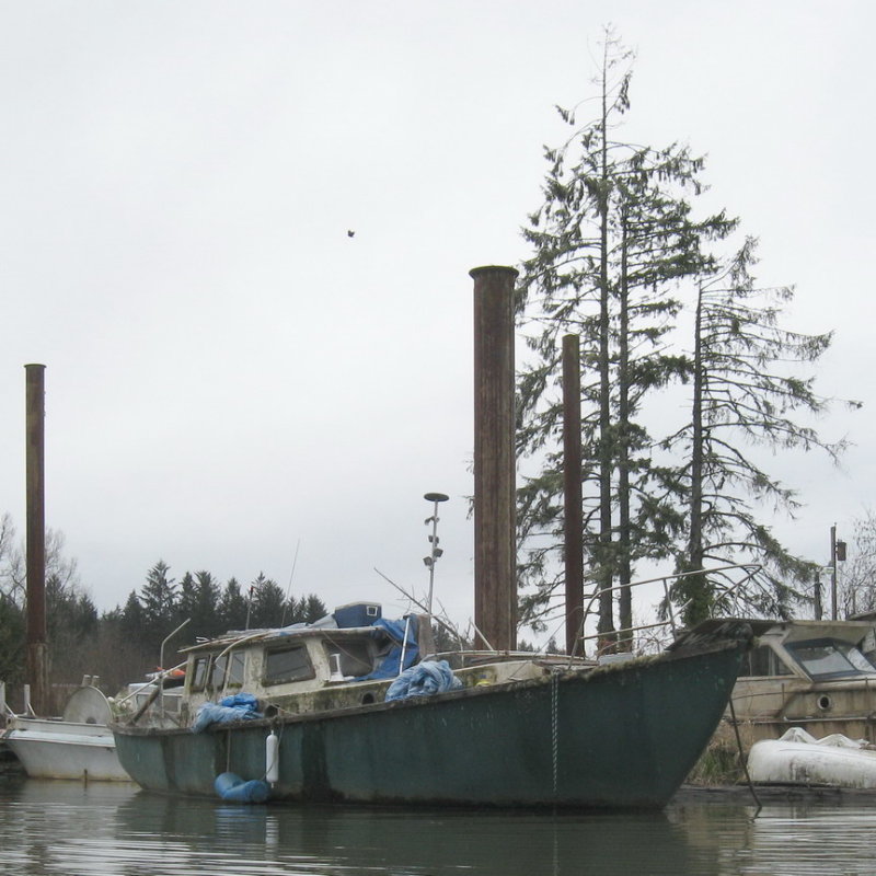 Scummy number one.  What is this thing?  A converted sailboat?
