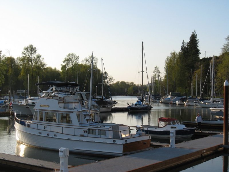 Summertime at dusk on the Elochomon.