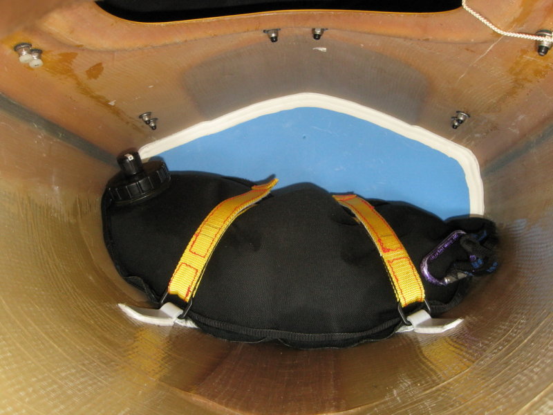 Boat needed some ballast forward when empty for good trim.  This is finished setup.